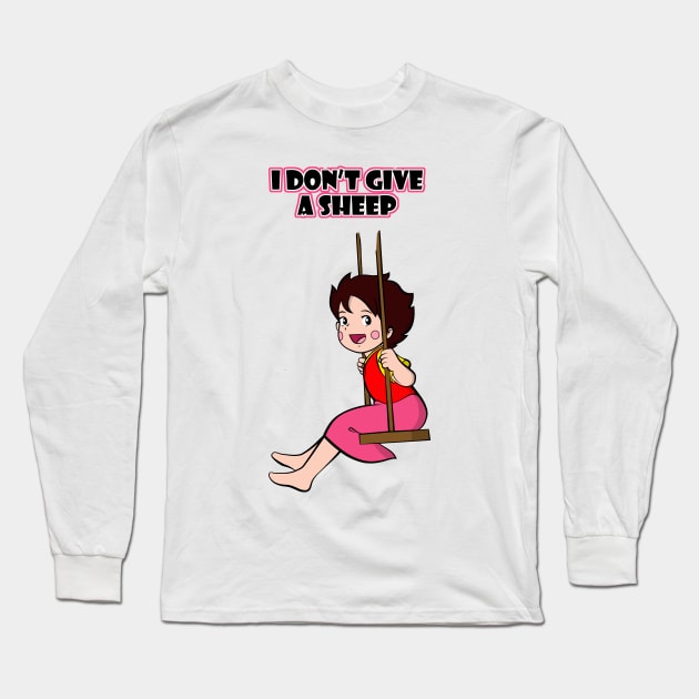 Heidi doesn't give a sheep Long Sleeve T-Shirt by Ednathum